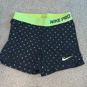 Nike pro spandex shorts